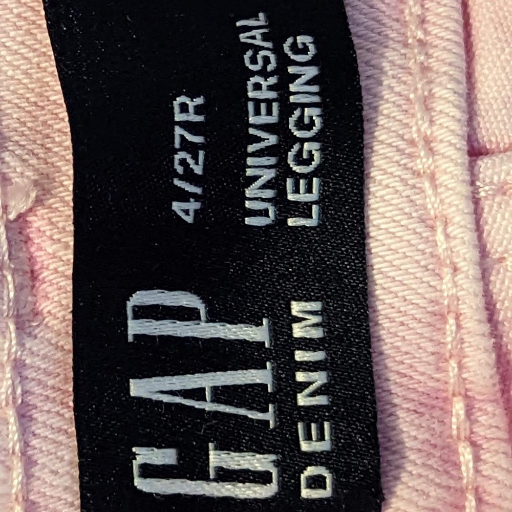 Gap Pink Universal Legging Jeans Size 4/27R - Picture 3 of 12